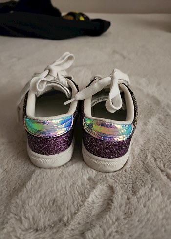 Çok Renkli Payetli Platform Kadın Spor Ayakkabı - Görsel 2