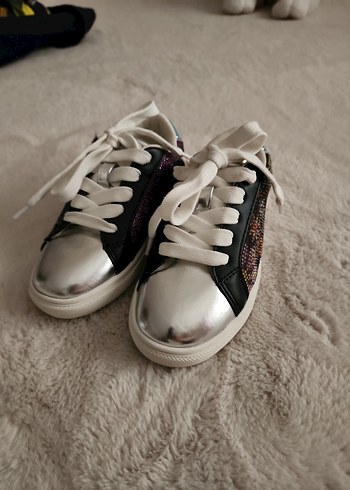 Çok Renkli Payetli Platform Kadın Spor Ayakkabı - Görsel 7