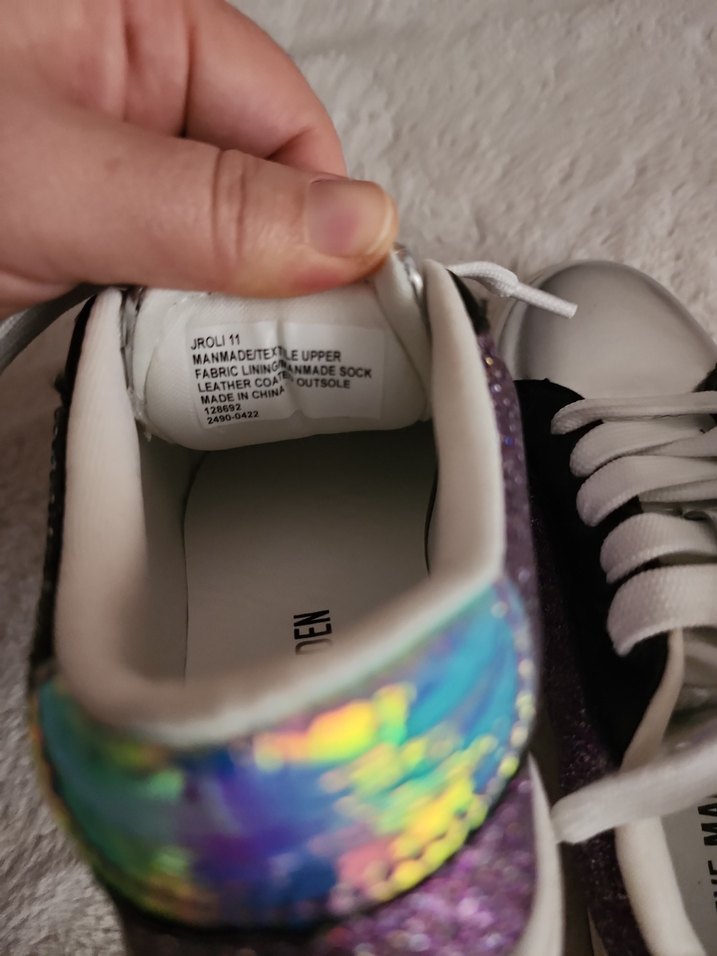 Çok Renkli Payetli Platform Kadın Spor Ayakkabı - Görsel 4