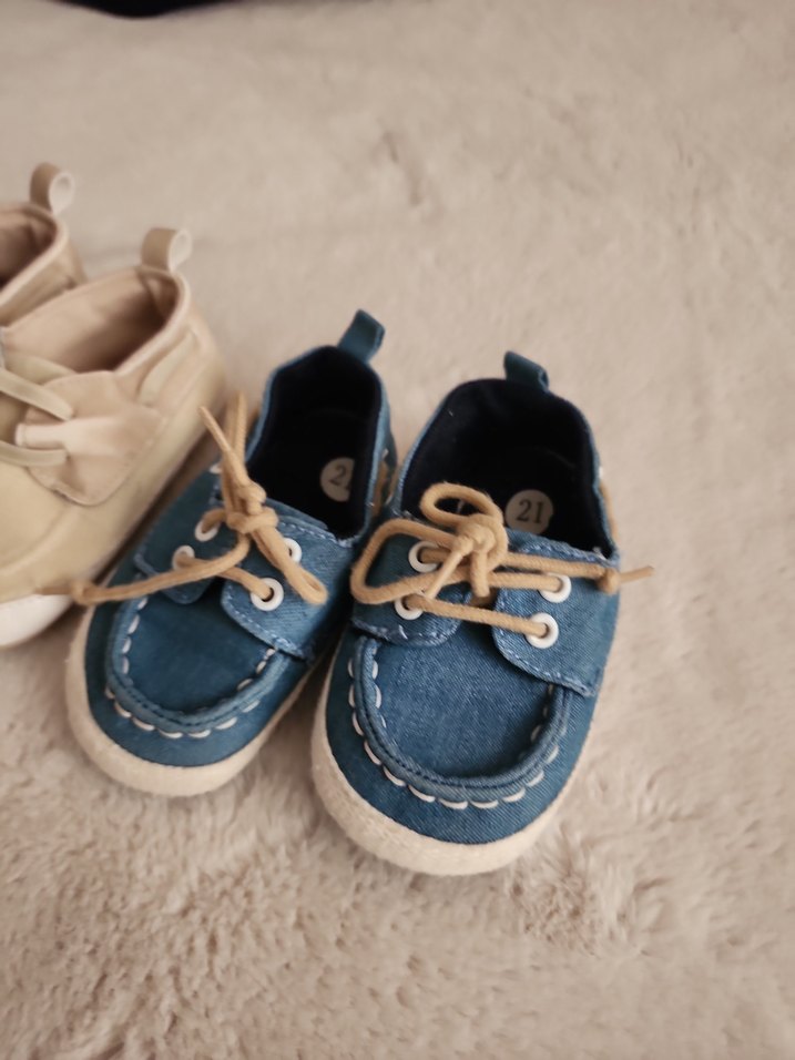 Mavi Erkek Bebek İlk Adım Ayakkabısı - Görsel 2