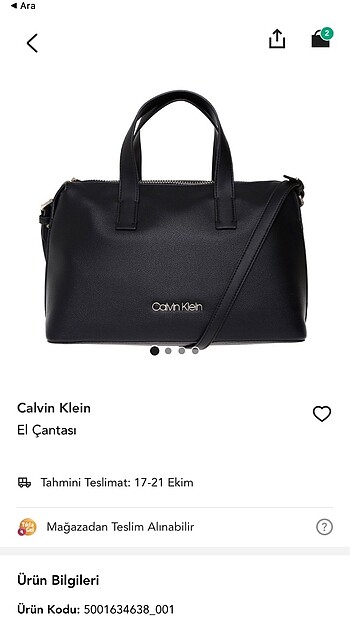 Calvin Klein Askılı El çantası