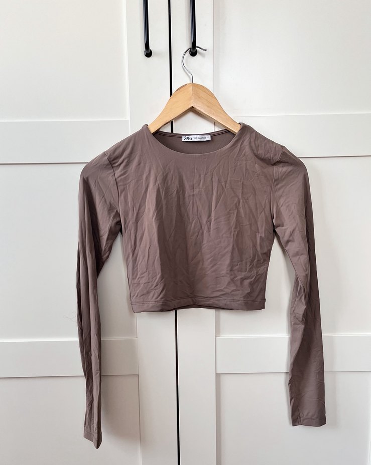 Zara poliamid crop - Görsel 2