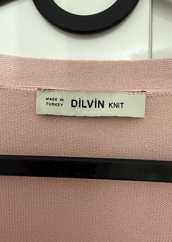 Düğmeli V Yakalı Bej İnce Triko Hırka - Görsel 2