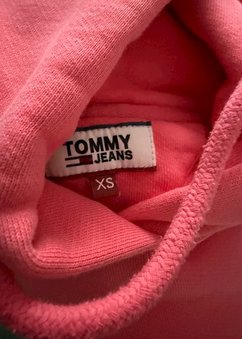 Tommy Jeans Pembe Kapüşonlu Sweatshirt - Görsel 2