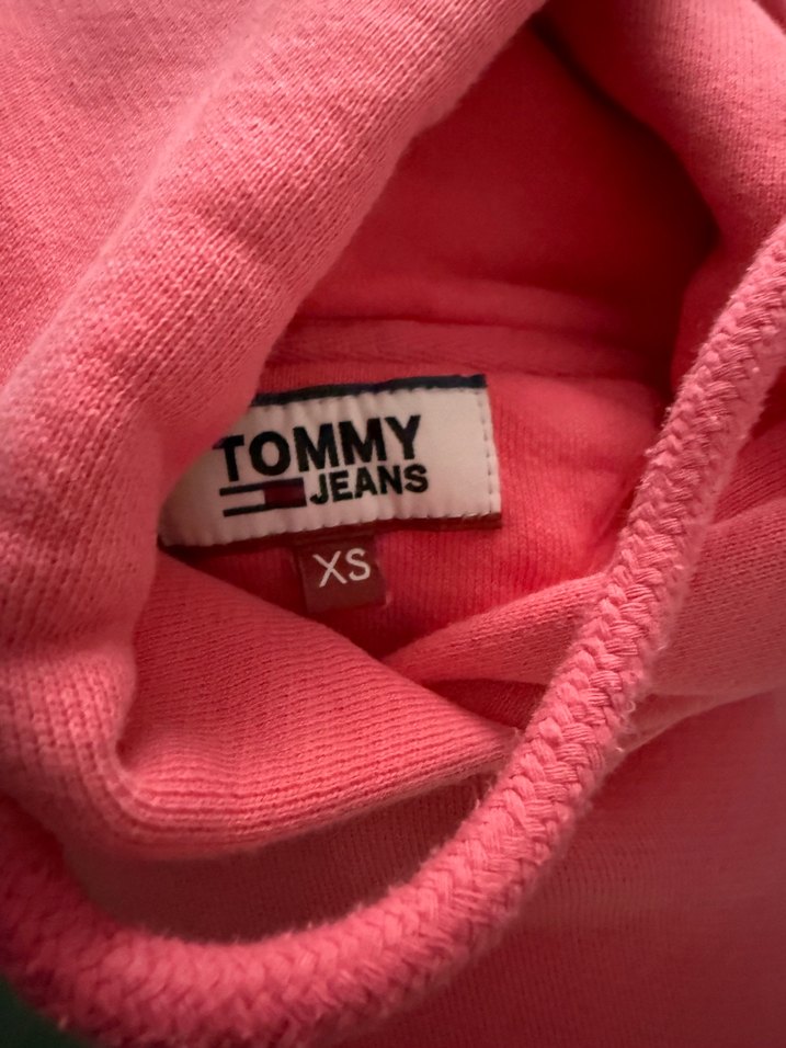 Tommy Jeans Pembe Kapüşonlu Sweatshirt - Görsel 2