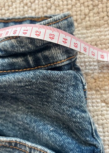 46 Beden mavi Renk Kadın Denim Pantolon