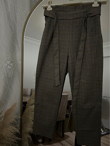Koton ekose pantolon - Görsel 4
