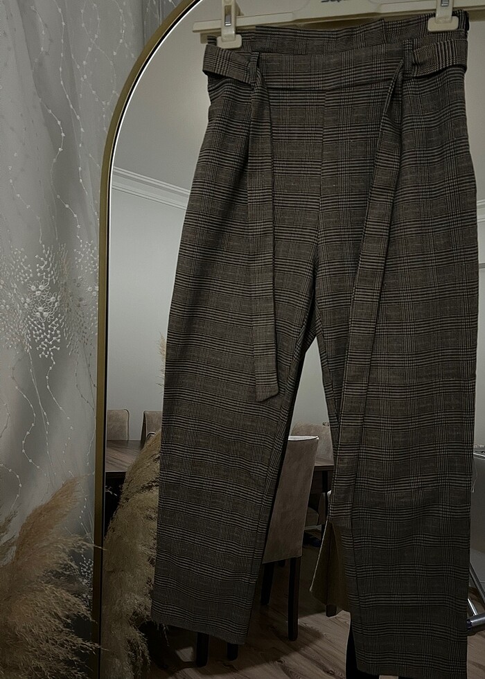 Koton ekose pantolon - Görsel 4