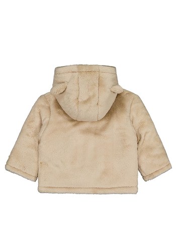 Bebek Bej Peluş Mont - Görsel 2
