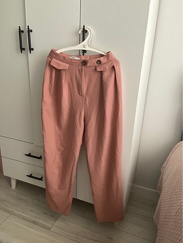 Yazlık pembe pantolon