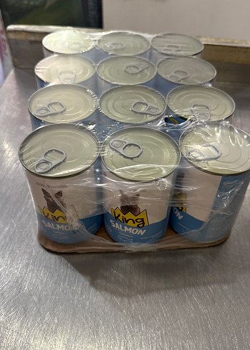 King Somonlu Kedi Konservesi 12'li Paket