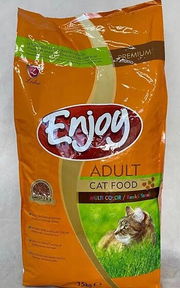 Enjoy Multicolor Renkli Taneli Kedi Maması 15 kg