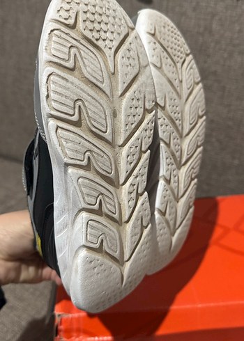 Gri Erkek Çocuk Sneakers Velcro Bağcıklı - Görsel 4