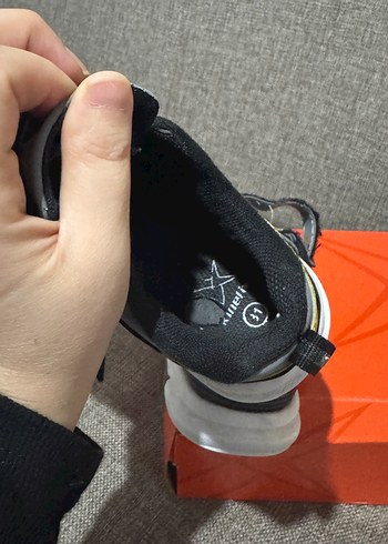 Gri Erkek Çocuk Sneakers Velcro Bağcıklı - Görsel 7