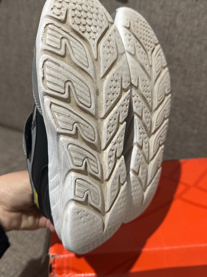 Gri Erkek Çocuk Sneakers Velcro Bağcıklı - Görsel 4