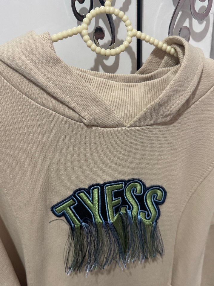 Tyess Bej kız çocuk Püsküllü Sweatshirt - Görsel 5