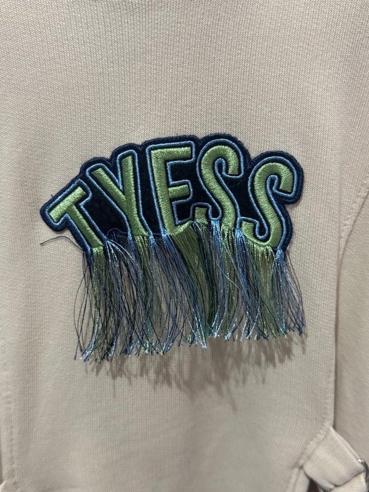 Tyess Bej kız çocuk Püsküllü Sweatshirt - Görsel 2