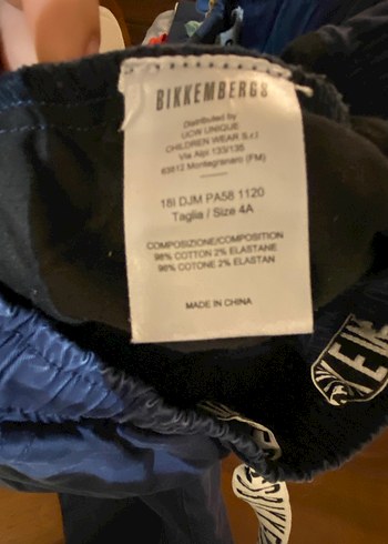 Bikkembergs Erkek Çocuk lacivert kanvas Pantolon - Görsel 4