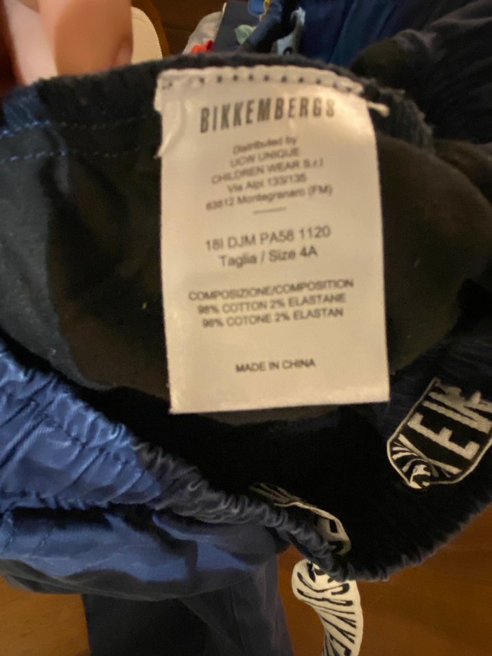 Bikkembergs Erkek Çocuk lacivert kanvas Pantolon - Görsel 4