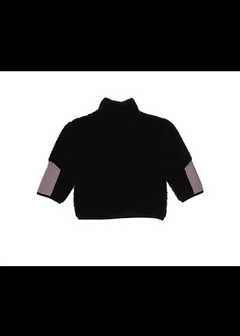 Panço marka kanguru cepli siyah peluş sweatshirt.. - Görsel 6