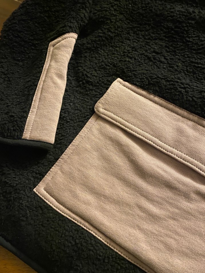 Panço marka kanguru cepli siyah peluş sweatshirt.. - Görsel 3