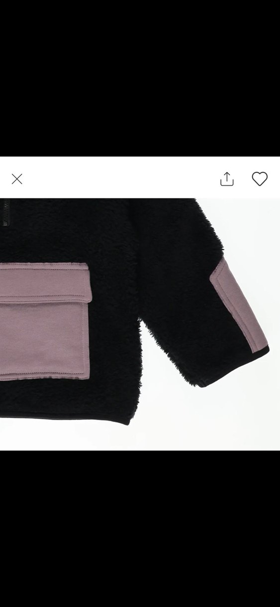 Panço marka kanguru cepli siyah peluş sweatshirt.. - Görsel 5