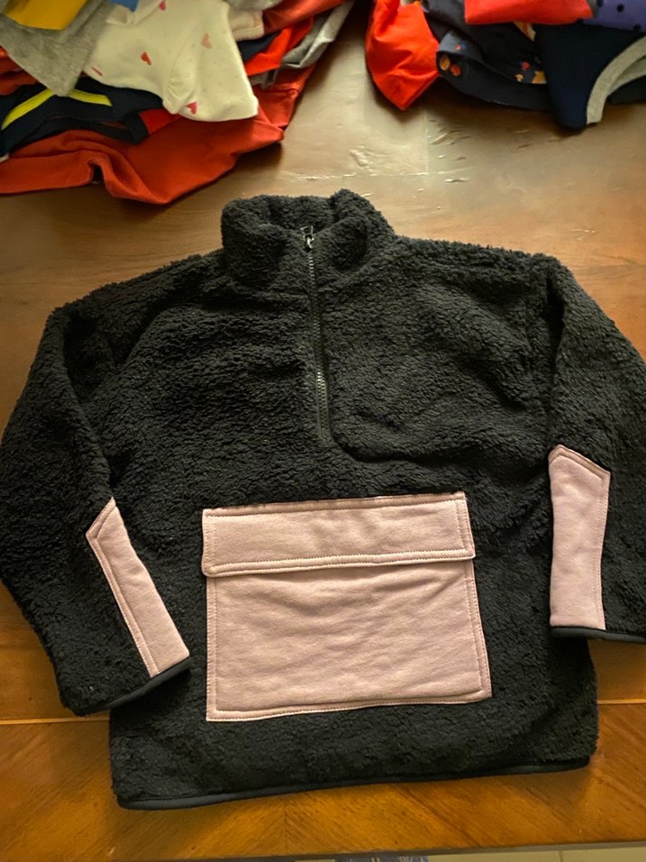 Panço marka kanguru cepli siyah peluş sweatshirt.. - Görsel 2