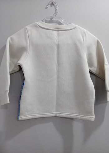 Beyaz Renkli Erkek Çocuk Baskılı Sweatshirt - Görsel 2