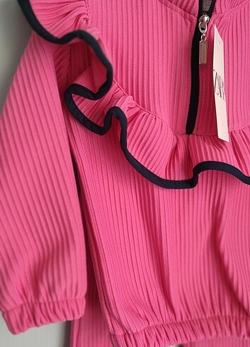 Zara Pembe fitilli takım
