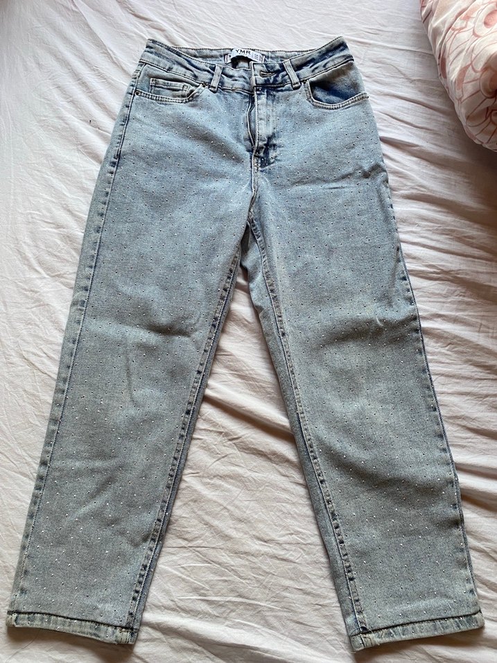 Taşlı jean - Görsel 4