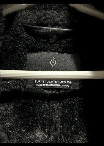 Siyah Kürklü Deri Kadın Ceket - Görsel 3