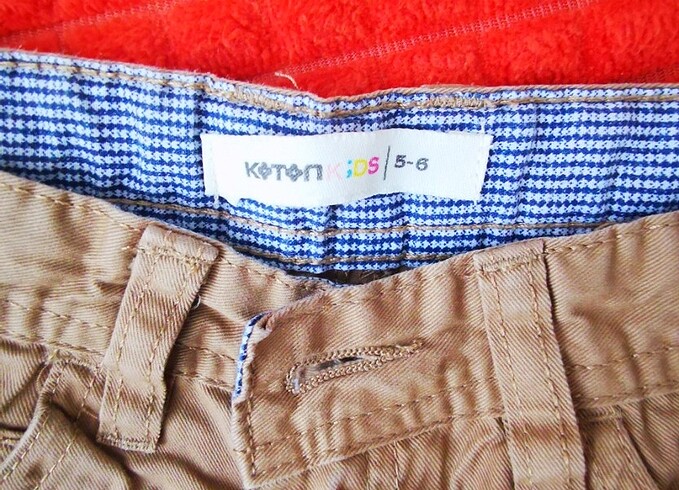 Koton keten erkek çocuk pantolon