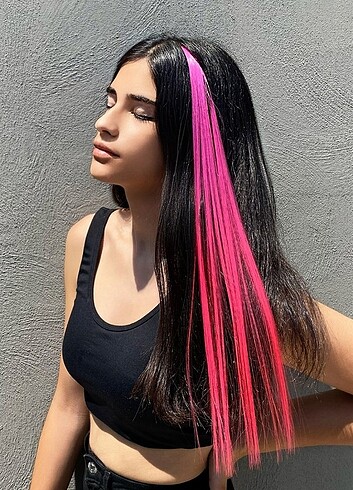 PEMBE OMBRE ÇITÇITLI POSTİŞ 