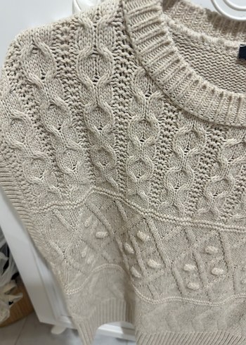 Bej Örgü Kadın Kazak - Görsel 3