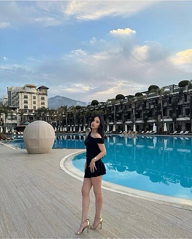 xs Beden siyah Renk Elbise Yeni Sezon ürünü