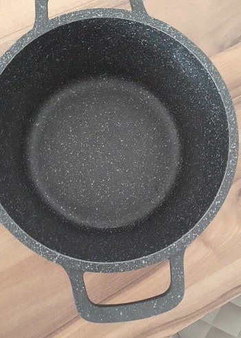 Gri Granit Görünümlü Derin Tencere