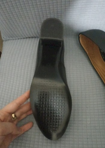 Siyah Kadın Blok Topuk Stiletto - Görsel 3