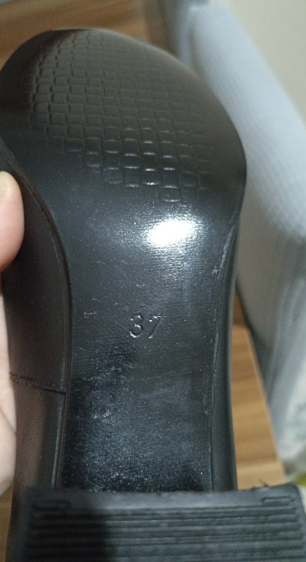 Siyah Kadın Blok Topuk Stiletto - Görsel 4
