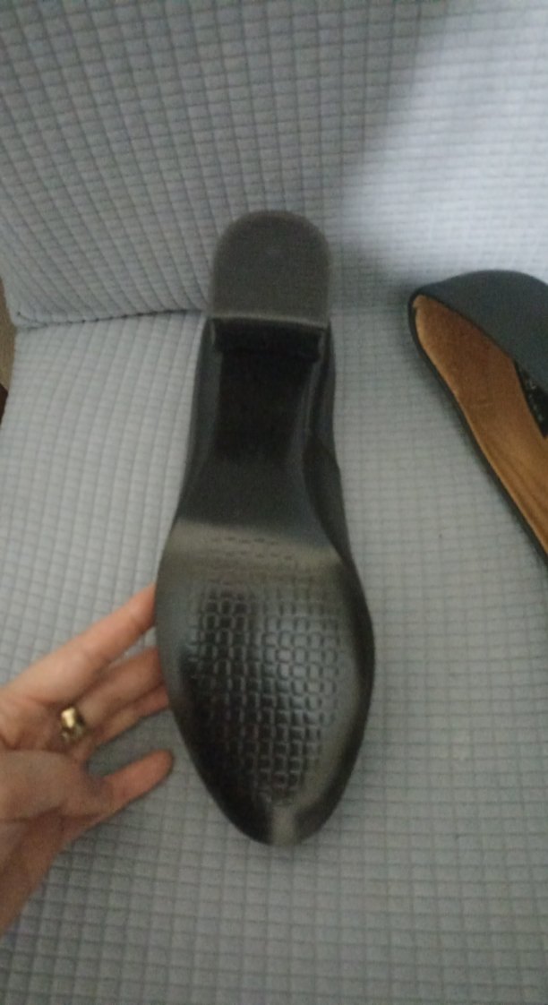 Siyah Kadın Blok Topuk Stiletto - Görsel 3