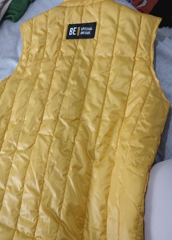 Kadın Sarı Fermuarlı Şişme Yelek - Görsel 2