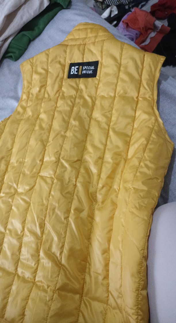 Kadın Sarı Fermuarlı Şişme Yelek - Görsel 2