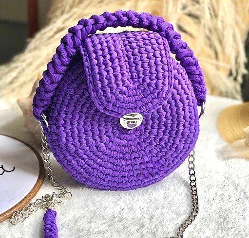 Diğer Makaron çanta,davul çanta,yuvarlak çanta,örgü makaron çanta