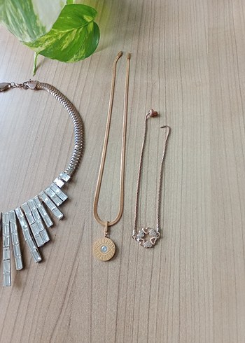 2 kolye 1 bileklik - Görsel 3