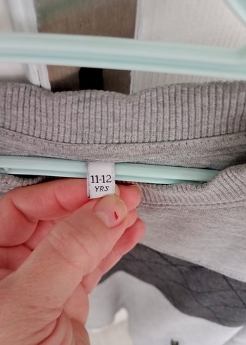 Gri Sweatshirt 11-12 yaş - Görsel 5