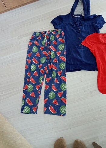 Renkli Kadın Pijama Takımı ve Üstleri - Görsel 6