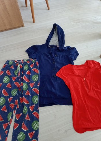 Renkli Kadın Pijama Takımı ve Üstleri - Görsel 4