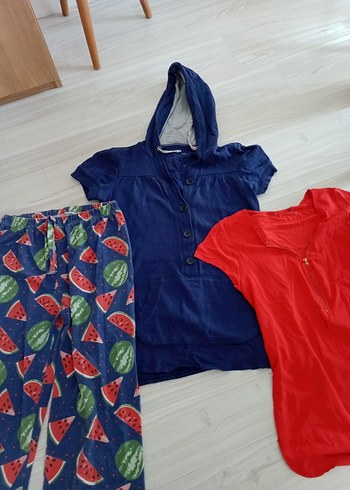 Renkli Kadın Pijama Takımı ve Üstleri - Görsel 5