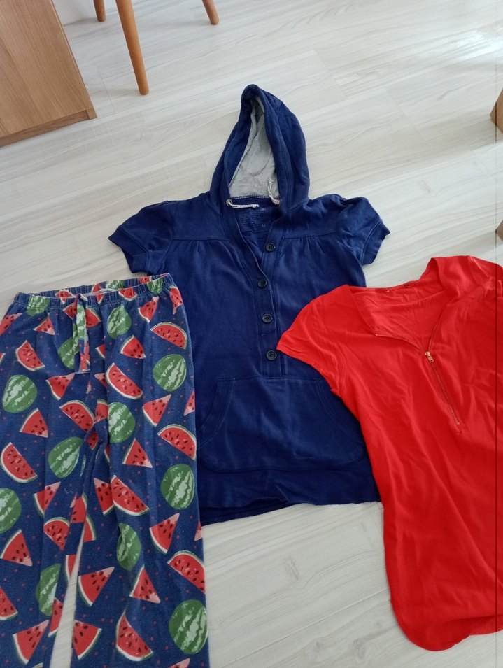 Renkli Kadın Pijama Takımı ve Üstleri - Görsel 5