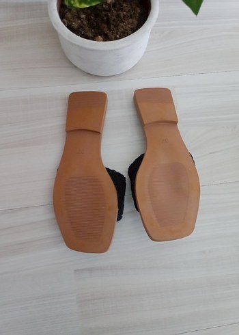 Siyah Nakışlı Bohem Kadın Terlik - Görsel 5