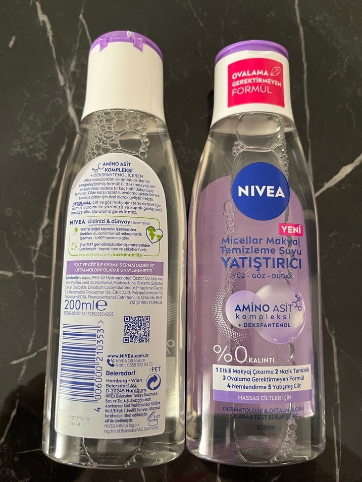 Nivea Yatıştırıcı Micellar Makyaj Temizleme Suyu 200 ml - Görsel 2